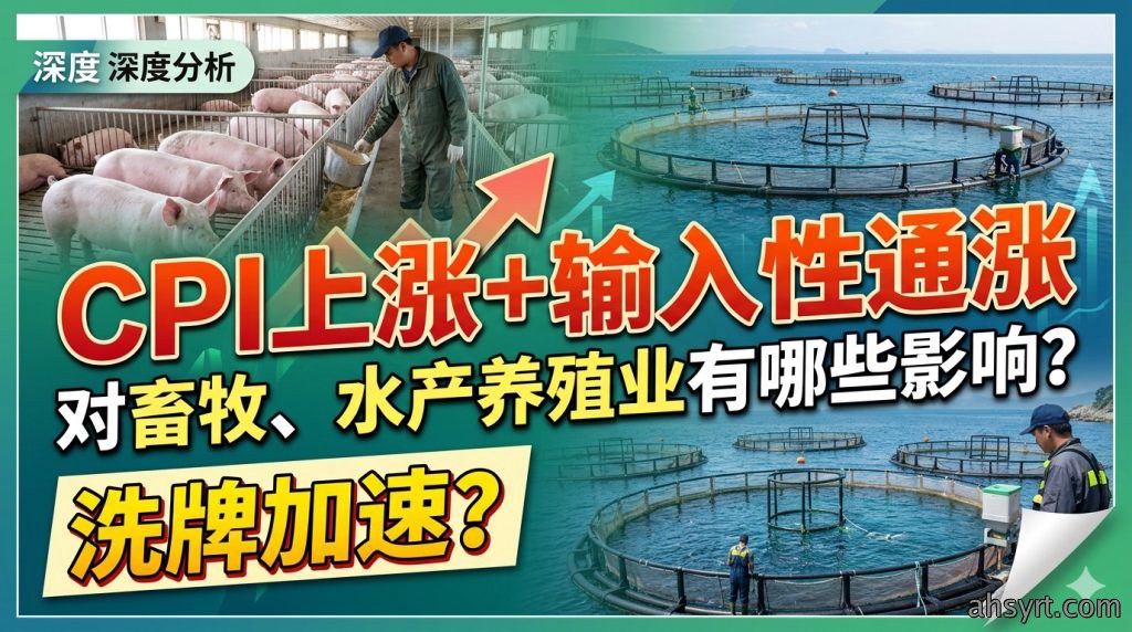 【行业分析】CPI上涨+输入性通涨对畜牧、水产养殖业有哪些影响?洗牌加速?